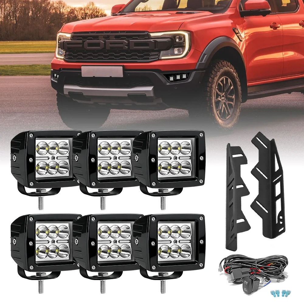 Светодиодные рабочие фары-прожекторы с кронштейном для Ford Raptor 2017-2022, светодиодные модульные лампы-аксессуары для автомобилей, грузовиков, внедорожников 4x4
Светодиодные рабочие фары-прожекторы с кронштейном для Ford Raptor 2017-2022, светодиодные модульные лампы-аксессуары для автомобилей, грузовиков, внедорожников 4x4