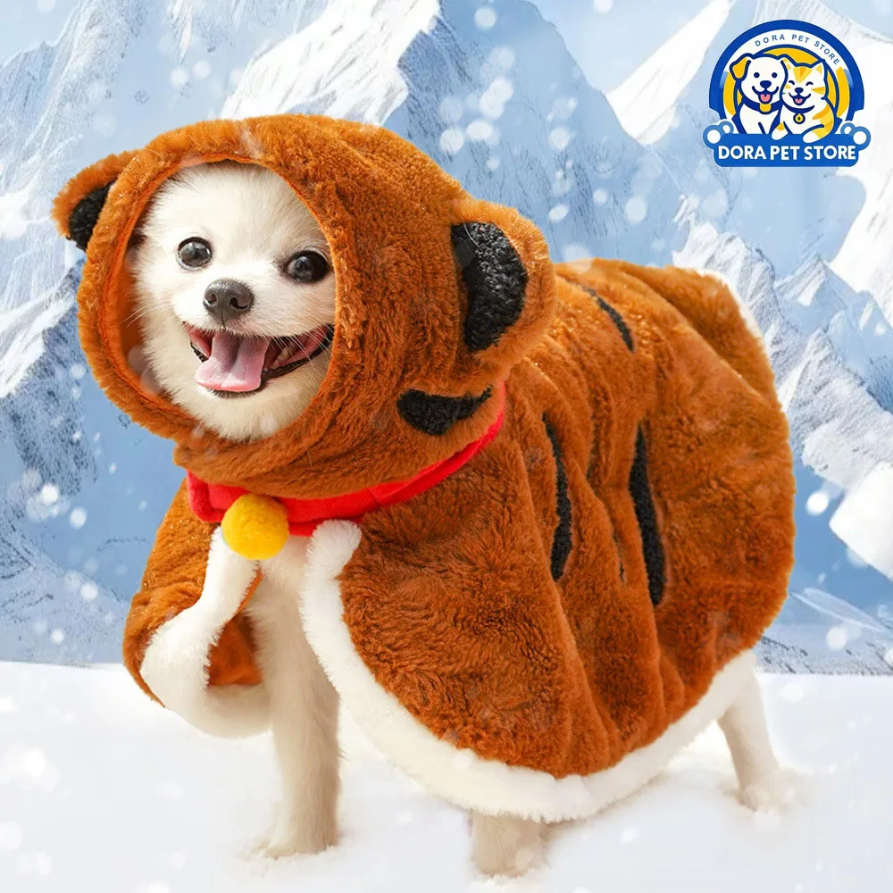 Pet clothing, cat cloak, tiger winter warm pet, thick dog cloak, small dog plush cloak
Pet clothing, cat cloak, tiger winter warm pet, thick dog cloak, small dog plush cloak