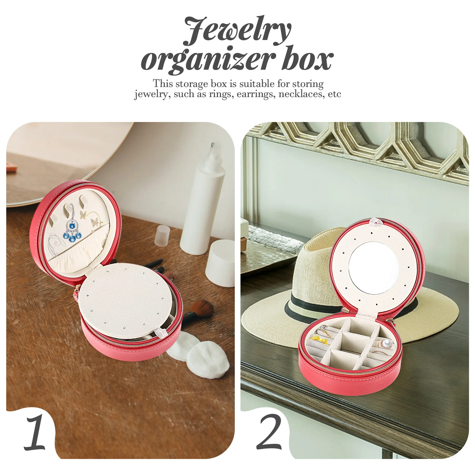 Jewelry Box Small Travel Case Storage Container PU Size Earrings Holder Cases for Women
Jewelry Box Small Travel Case Storage Container PU Size Earrings Holder Cases for Women