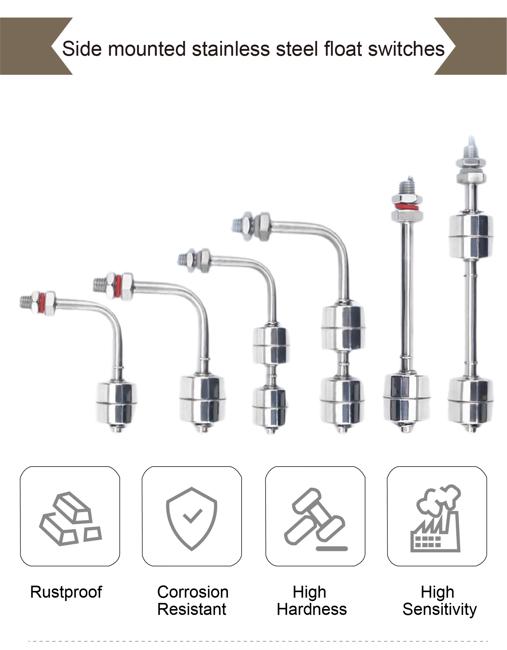Поплавковый переключатель уровня 220 В, автоматический контроллер уровня воды, высокая температура для очистки резервуара для воды, датчик бокового крепления из нержавеющей стали 304
Поплавковый переключатель уровня 220 В, автоматический контроллер уровня воды, высокая температура для очистки резервуара для воды, датчик бокового крепления из нержавеющей стали 304