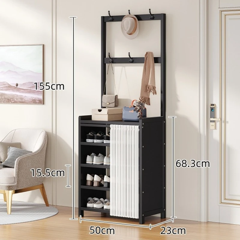 Firm Floor-to-ceiling coat rack in the foyer Hanging rack Multi-layer door Nanzhu shoe rack integrated household goods
Firm Floor-to-ceiling coat rack in the foyer Hanging rack Multi-layer door Nanzhu shoe rack integrated household goods