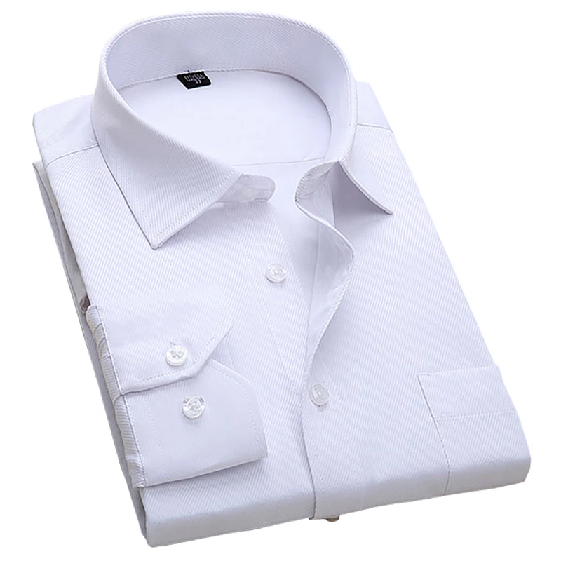 Plus Size Men's Business Casual Long Sleeve Shirt White Blue Black Smart Male Social Dress Shirts Button Up Big Size for Men
Plus Size Men's Business Casual Long Sleeve Shirt White Blue Black Smart Male Social Dress Shirts Button Up Big Size for Men