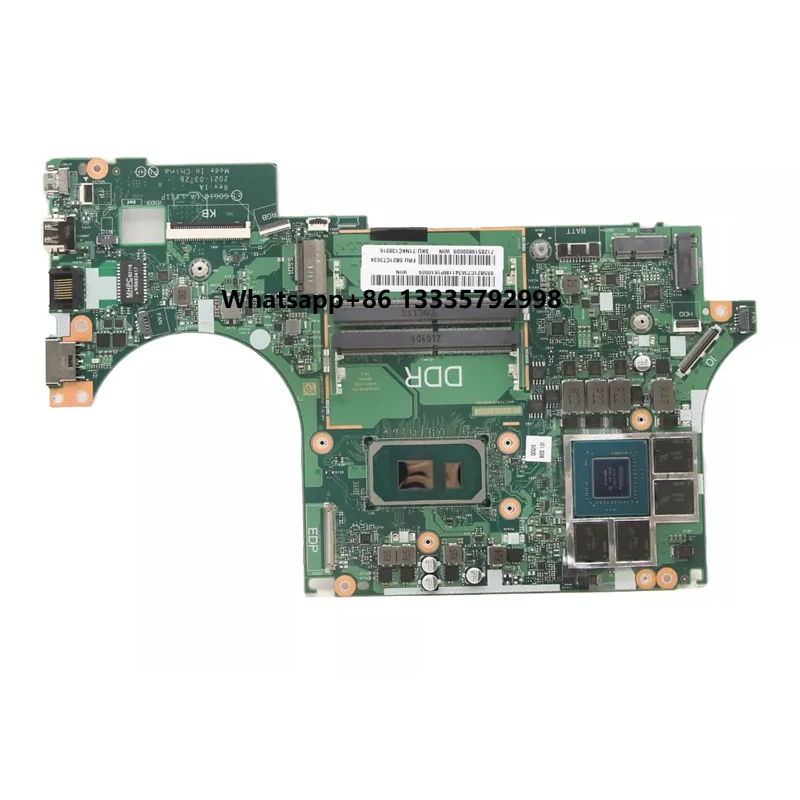 LA-L161P for Ideapad Gaming 3 15IHU6 Laptop Motherboard SRKH5 I7-11370H CPU RTX3050Ti GPU
LA-L161P for Ideapad Gaming 3 15IHU6 Laptop Motherboard SRKH5 I7-11370H CPU RTX3050Ti GPU