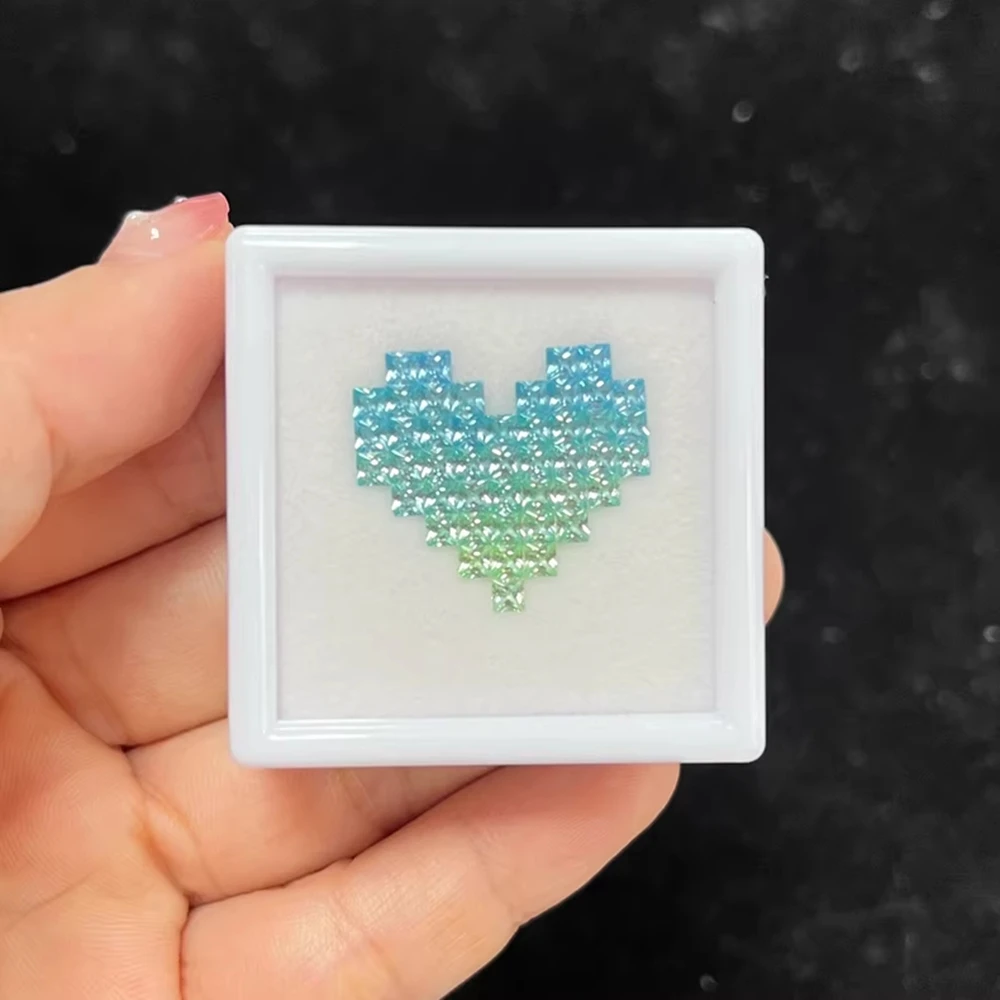 Hot Selling Loose Item Heart Laboratory 2x2mm Princess Cut Lab Grown Blue Sapphire Stone
Hot Selling Loose Item Heart Laboratory 2x2mm Princess Cut Lab Grown Blue Sapphire Stone
