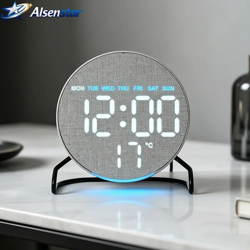 Hot Selling Home Wood Grain Digital LED Clock Multifunctional Electronic Alarm Clock with Atmosphere Light for Desktop
Hot Selling Home Wood Grain Digital LED Clock Multifunctional Electronic Alarm Clock with Atmosphere Light for Desktop