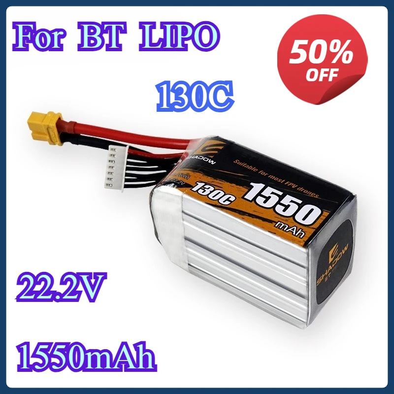 Upgrade 6s 22.2V 1550mAh 130C LiPo Battery For RC Helicopter Quadcopter FPV Racing Drone Parts 22.2v Drones Battery With XT60
Upgrade 6s 22.2V 1550mAh 130C LiPo Battery For RC Helicopter Quadcopter FPV Racing Drone Parts 22.2v Drones Battery With XT60