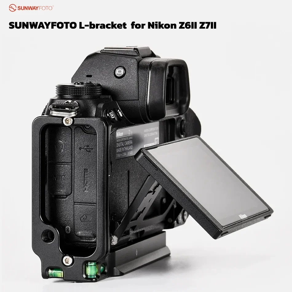 SUNWAYFOTO Camera Stand L-bracket Arca / RRS Quick Release Plate for Nikon Z6II Z7II DSLR camera