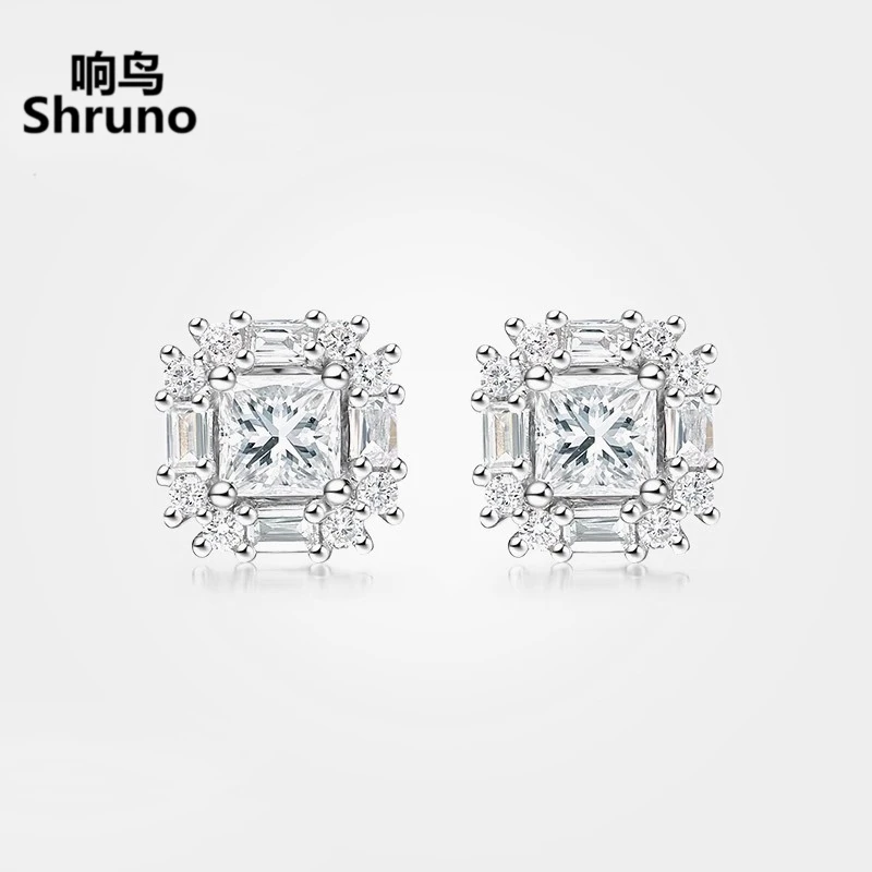 Shruno Moissanite Earrings Solid 14k White Gold Princess Cut Moissanite Diamond Stud Earrings For Women Luxury Fine Jewelry Gift
Shruno Moissanite Earrings Solid 14k White Gold Princess Cut Moissanite Diamond Stud Earrings For Women Luxury Fine Jewelry Gift