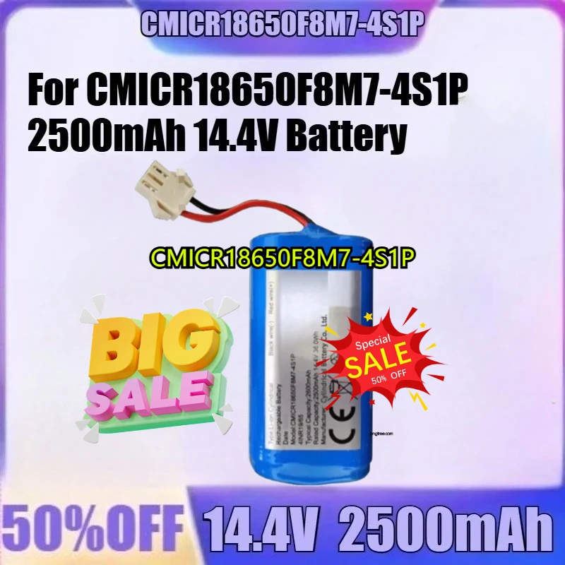 For CMICR18650F8M7-4S1P 2600/ 2500mAh 14.4V 36.0Wh Battery New CMICR18650F8M7-4S1P 14.4V High Quality Battery
For CMICR18650F8M7-4S1P 2600/ 2500mAh 14.4V 36.0Wh Battery New CMICR18650F8M7-4S1P 14.4V High Quality Battery