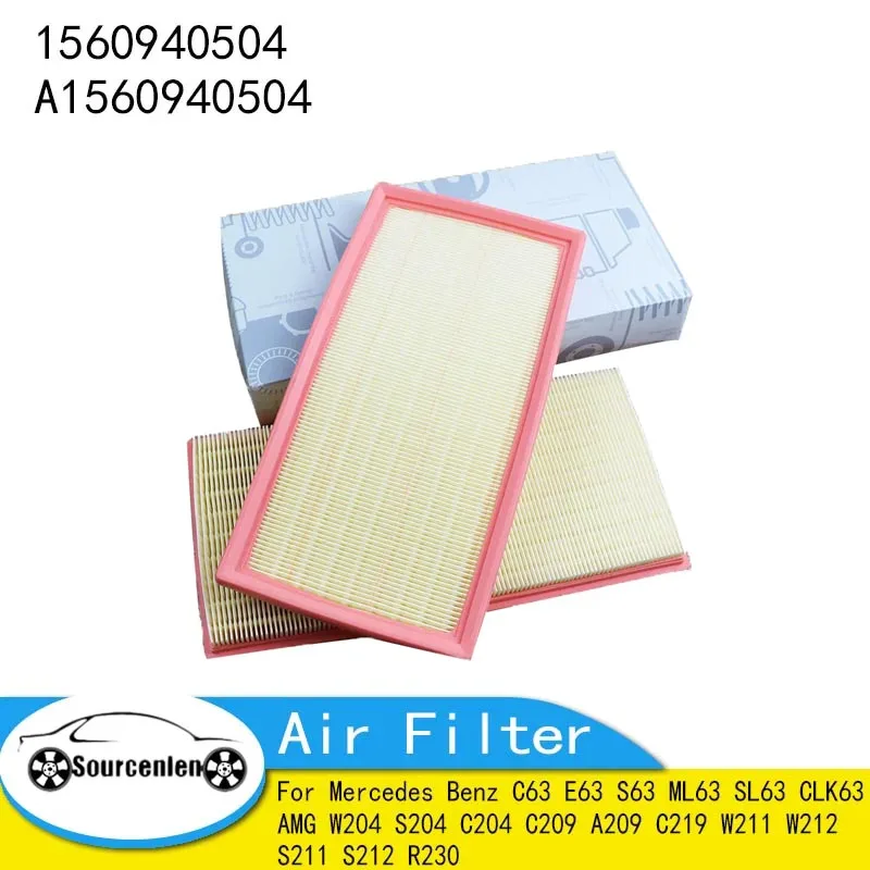 Air Filter for Mercedes Benz C63 E63 S63 ML63 SL63 CLK63 AMG W204 S204 C204 C209 A209 C219 W211 W212 S211 S212 R230 1560940504
Air Filter for Mercedes Benz C63 E63 S63 ML63 SL63 CLK63 AMG W204 S204 C204 C209 A209 C219 W211 W212 S211 S212 R230 1560940504