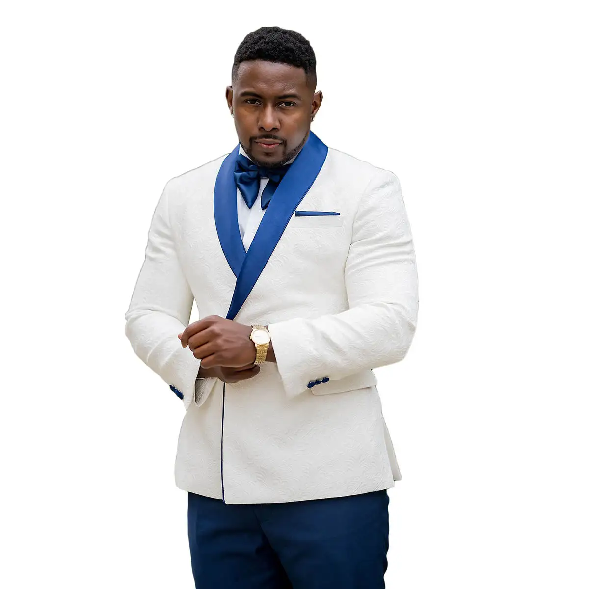 Elegant Men's Wedding Suit 2 Piece Set Slim Fit Formal Tuxedo Jacquard Groom Dress Blazer & Trousers For Party Prom Customized
Elegant Men's Wedding Suit 2 Piece Set Slim Fit Formal Tuxedo Jacquard Groom Dress Blazer & Trousers For Party Prom Customized