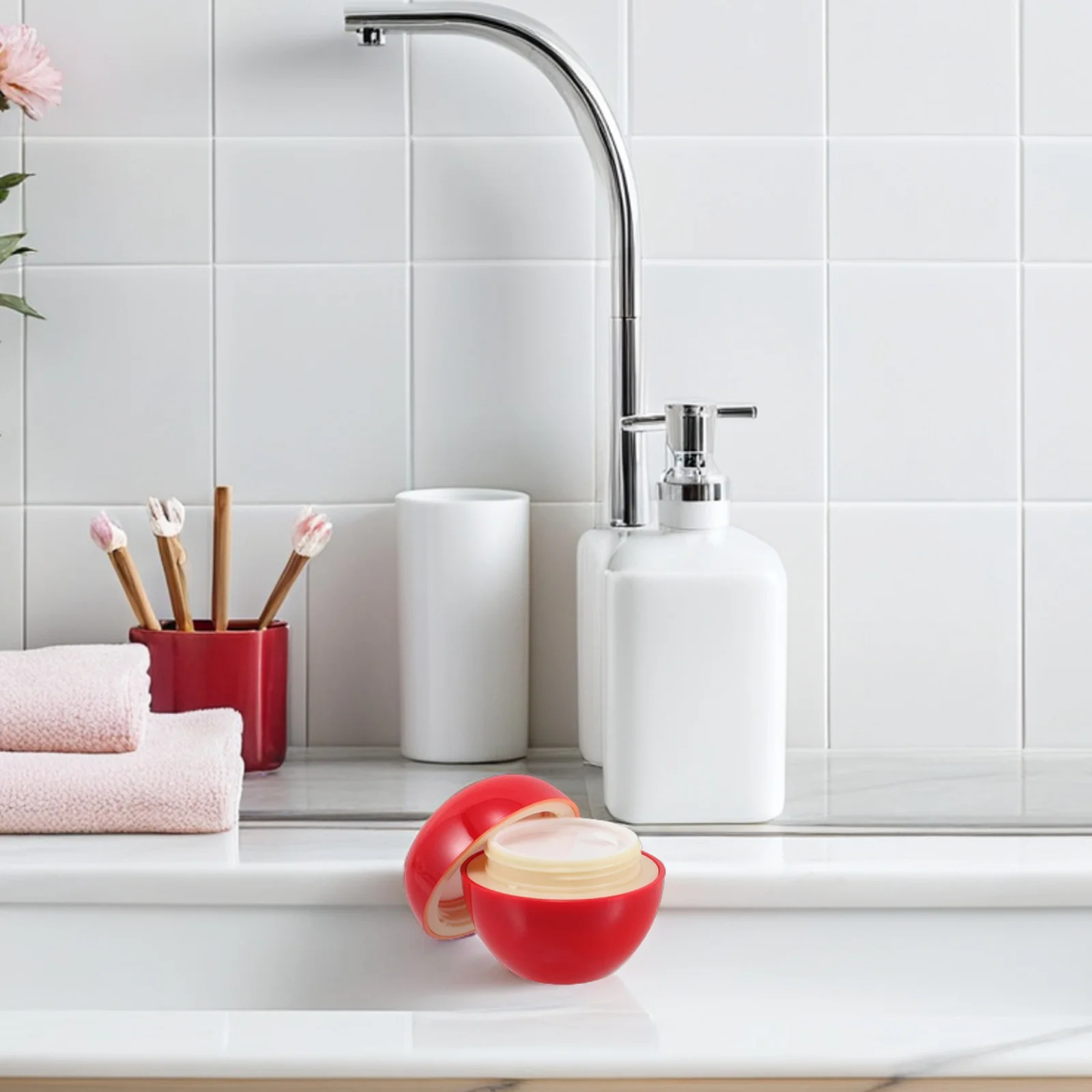 Cute Apple Design Travel Size Containers for Creams Durable Plastic Cream Jars Skincare Travel Containers Plastic Cream Jars
Cute Apple Design Travel Size Containers for Creams Durable Plastic Cream Jars Skincare Travel Containers Plastic Cream Jars