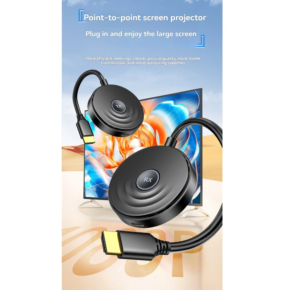 【BRAND NEW】Wireless Extender 5G 1080P 50M -Compatible Audio Video Transmitter And Receiver Screen Sharing Switch
【BRAND NEW】Wireless Extender 5G 1080P 50M -Compatible Audio Video Transmitter And Receiver Screen Sharing Switch