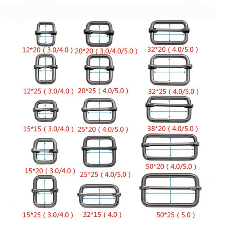 Metal Thickened Leather Bag Backpack Shoulder Strap Belt Rectangle Tri-glide Adjust Roller Pin Buckle Slider
Metal Thickened Leather Bag Backpack Shoulder Strap Belt Rectangle Tri-glide Adjust Roller Pin Buckle Slider