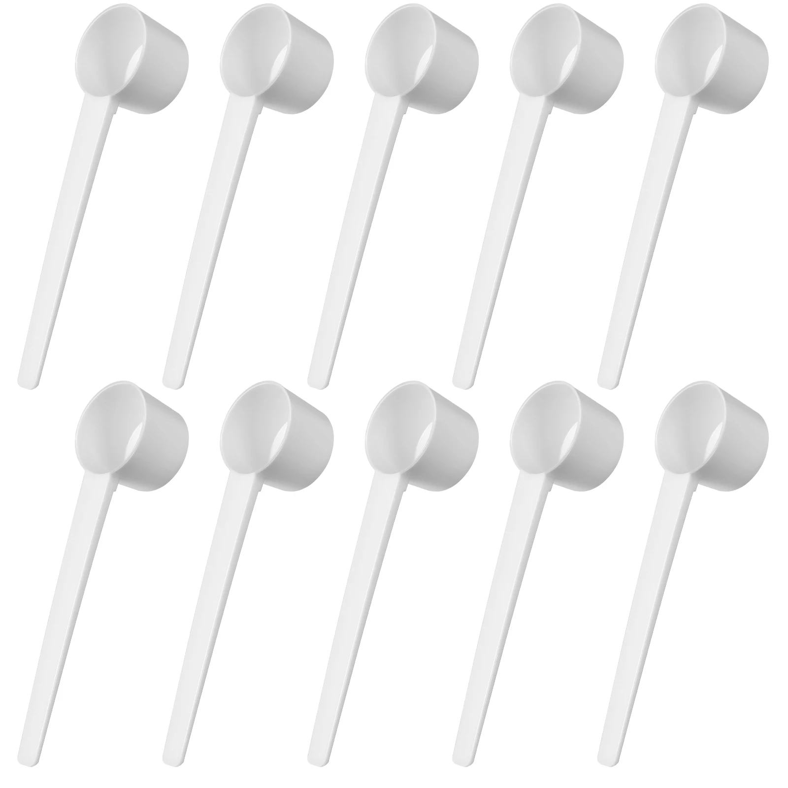 10 Pcs Plastic Teaspoon Long Handle Plastic Measuring Scoop White Coffee Scoop Milk Kitchen Tool
10 Pcs Plastic Teaspoon Long Handle Plastic Measuring Scoop White Coffee Scoop Milk Kitchen Tool