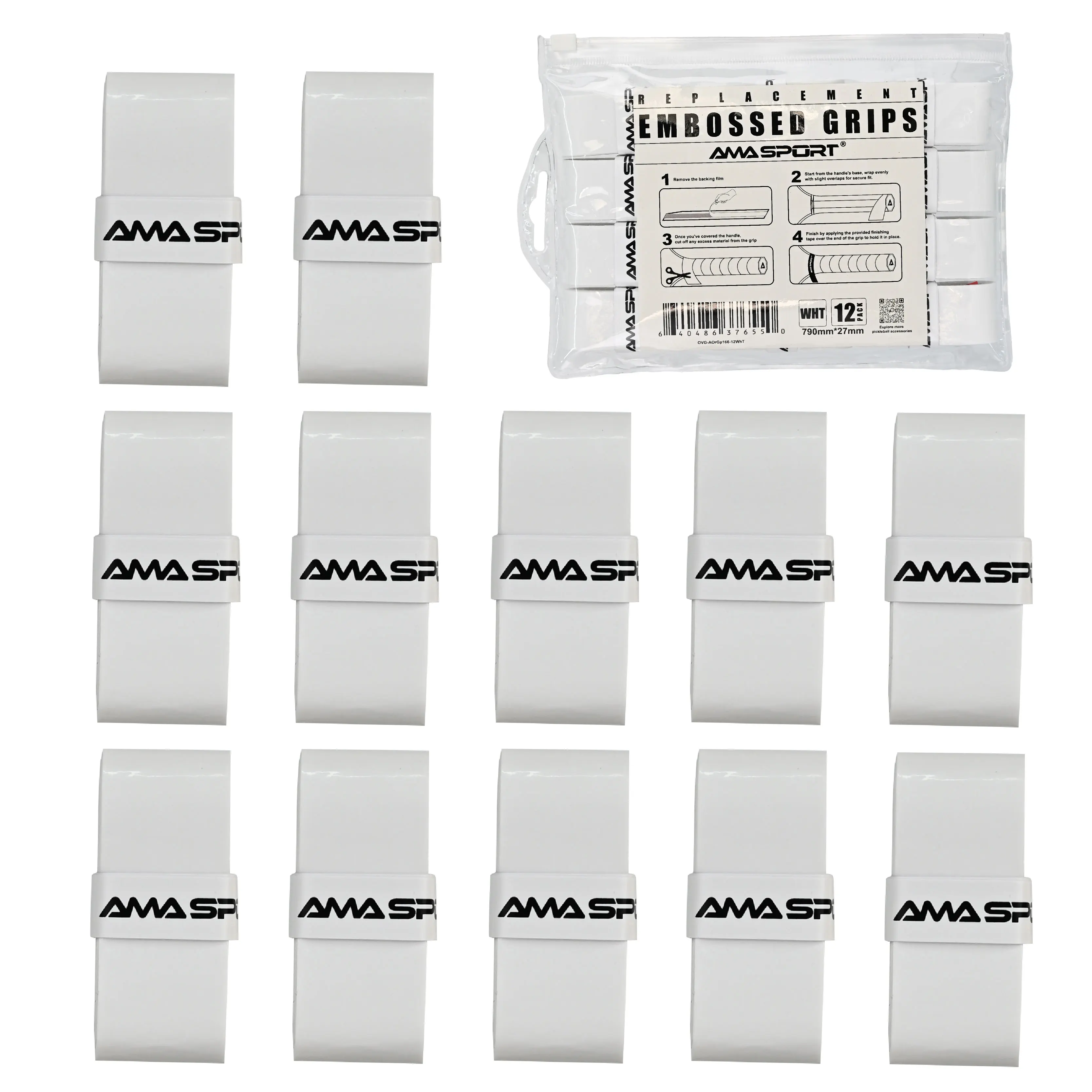 Лента AMASPORT Pickleball OverGrip — упаковка из 12 дополнительных липких белых лент для захвата Pickleball Мягкая на ощупь лента для захвата Pickleball Paddle
Лента AMASPORT Pickleball OverGrip — упаковка из 12 дополнительных липких белых лент для захвата Pickleball Мягкая на ощупь лента для захвата Pickleball Paddle