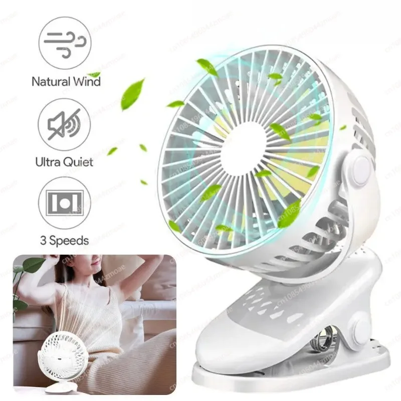 Portable Clip On Fan USB Rechargeable 3 Speeds Table Desk Air Coog Fans White
Portable Clip On Fan USB Rechargeable 3 Speeds Table Desk Air Coog Fans White