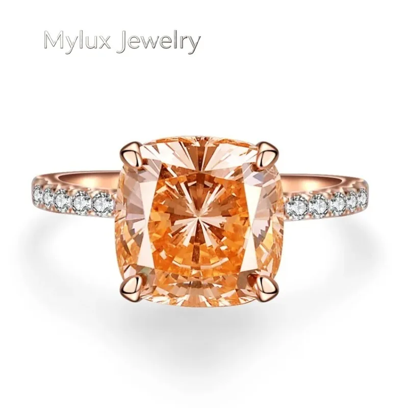 Mylux Jewelry Luxury Solid Platinum PT950 Women's Rose Gold Moissanite Diamond Ring
Mylux Jewelry Luxury Solid Platinum PT950 Women's Rose Gold Moissanite Diamond Ring