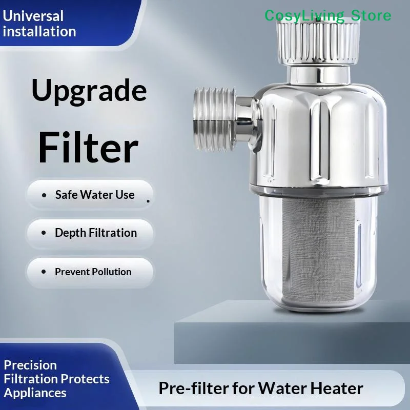 Reusable Water Filter Spin Down Sediment Filter Stainless Steel For Water Heater Thread Washing Machine Dishwasher Shower Faucet
Reusable Water Filter Spin Down Sediment Filter Stainless Steel For Water Heater Thread Washing Machine Dishwasher Shower Faucet