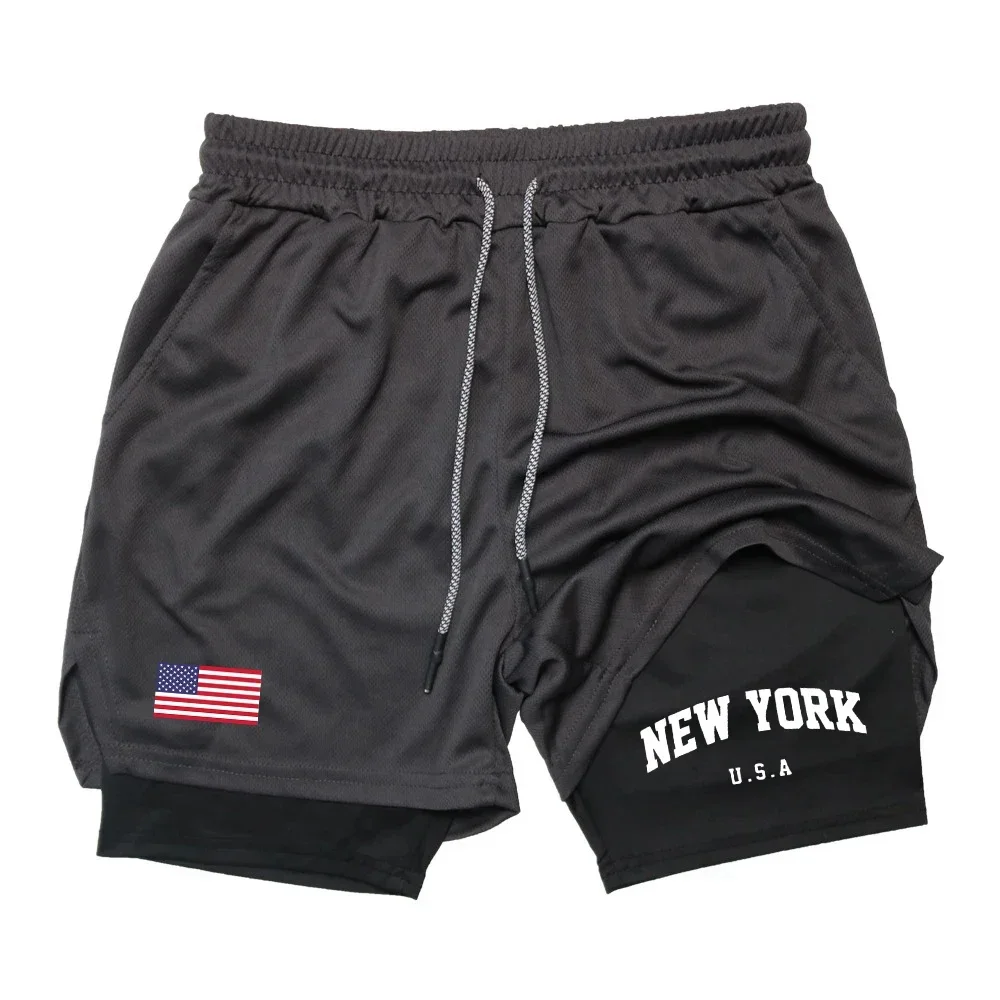 Мужские спортивные шорты 2-в-1, дышащие, свободные, быстросохнущие, двухслойные, летние шорты для бега и занятий спортом
Мужские спортивные шорты 2-в-1, дышащие, свободные, быстросохнущие, двухслойные, летние шорты для бега и занятий спортом