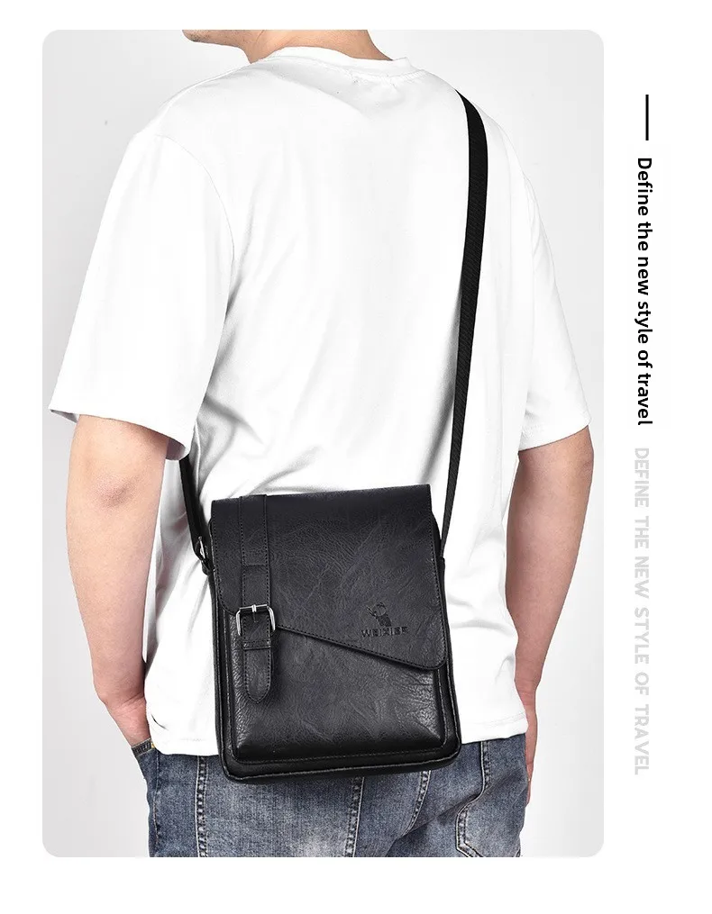 Men's Retro Casual Crossbody Bag Large Capacity Tote Bag Versatile Diagonal Hanging Bag Japanese Style Single Shoulder Bag Men's Retro Casual Crossbody Bag Large Capacity Tote Bag Versatile Diagonal Hanging Bag Japanese Style Single Shoulder Bag