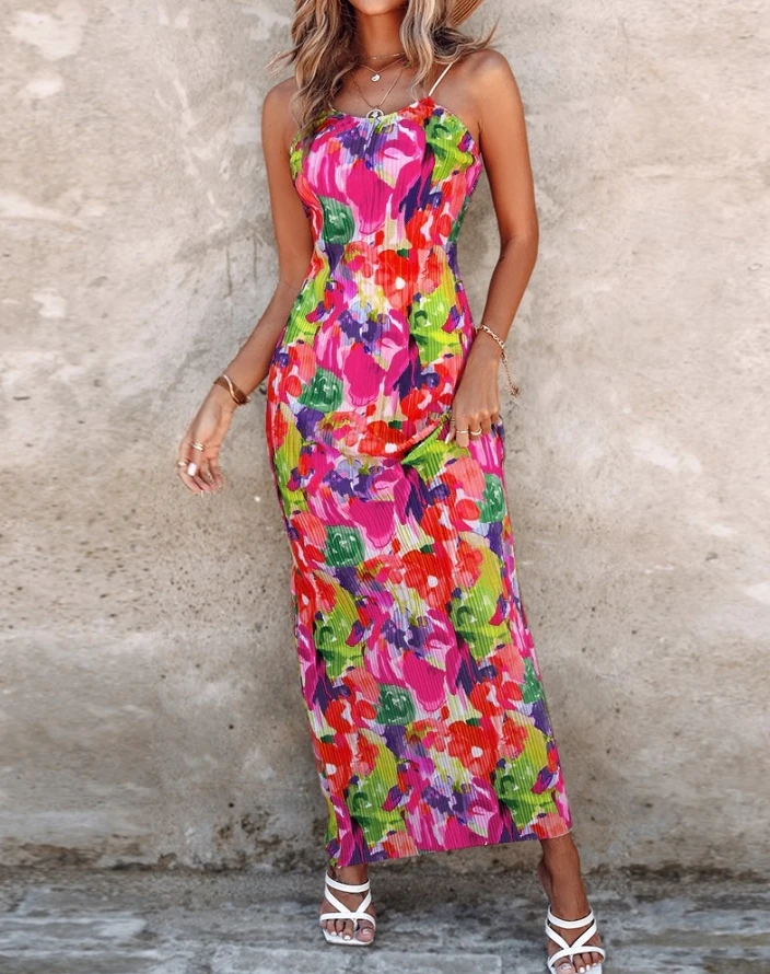 New Fashion 2024 Summer Casual All Over Print Spaghetti Strap Dress Sexy Elegant Dresses for Women Female Clothing Outfits
New Fashion 2024 Summer Casual All Over Print Spaghetti Strap Dress Sexy Elegant Dresses for Women Female Clothing Outfits