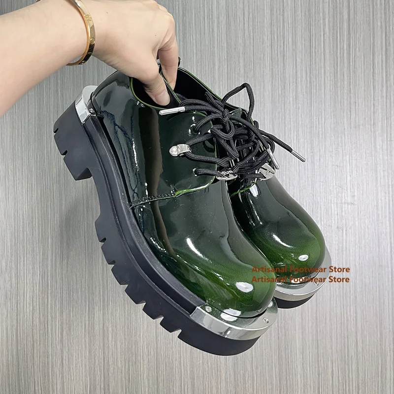 Gradient Color Big Round Toe Derby Shoes Multi Color Height Increasing Patent Leather Shoes Business Formal Casual Men's Shoes
Gradient Color Big Round Toe Derby Shoes Multi Color Height Increasing Patent Leather Shoes Business Formal Casual Men's Shoes