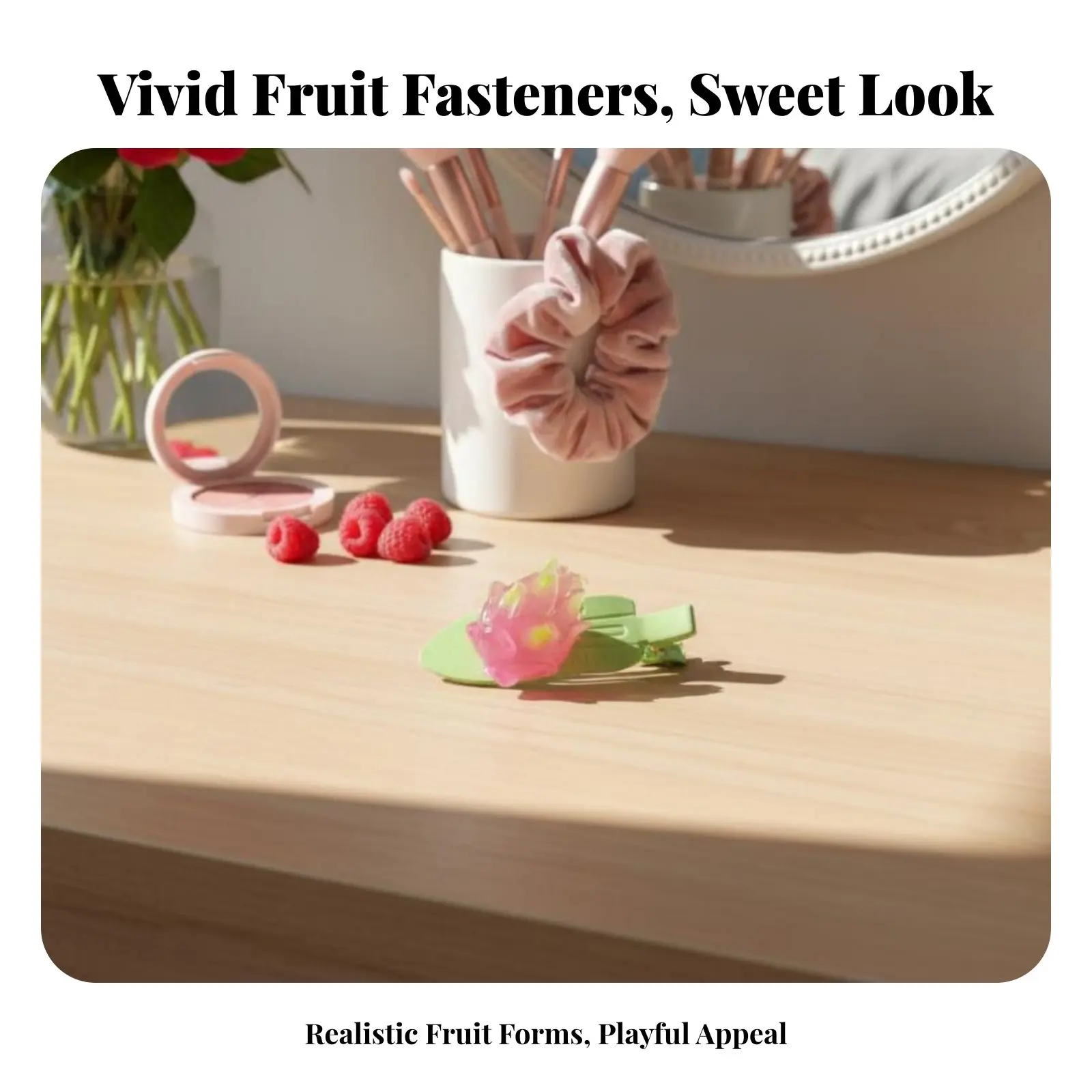 Fruit Hair Barrette Korean Design No-Flat-Lock Bangs Barrette Candy Color Hair Pin Lively Hues Dimensional Fruit Barrette
Fruit Hair Barrette Korean Design No-Flat-Lock Bangs Barrette Candy Color Hair Pin Lively Hues Dimensional Fruit Barrette