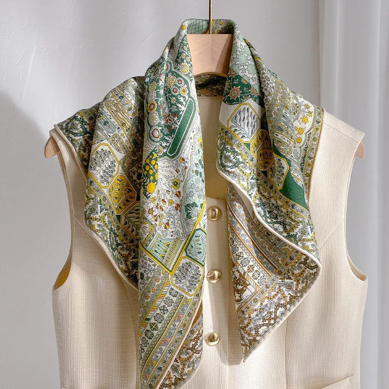 30% Silk 70% Wool Scarf for Women Autumn Winter Women's Neck Warmer Ethnic Green Print Square Scarf Russian Shawl
30% Silk 70% Wool Scarf for Women Autumn Winter Women's Neck Warmer Ethnic Green Print Square Scarf Russian Shawl