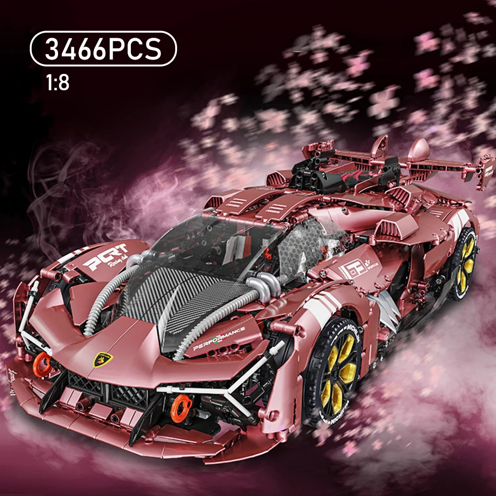 1:8 Scale Supercar Building Blocks Assembly Model Limited Pink Chrome Educational Puzzle Toy for Adult Collection Display Gift
1:8 Scale Supercar Building Blocks Assembly Model Limited Pink Chrome Educational Puzzle Toy for Adult Collection Display Gift