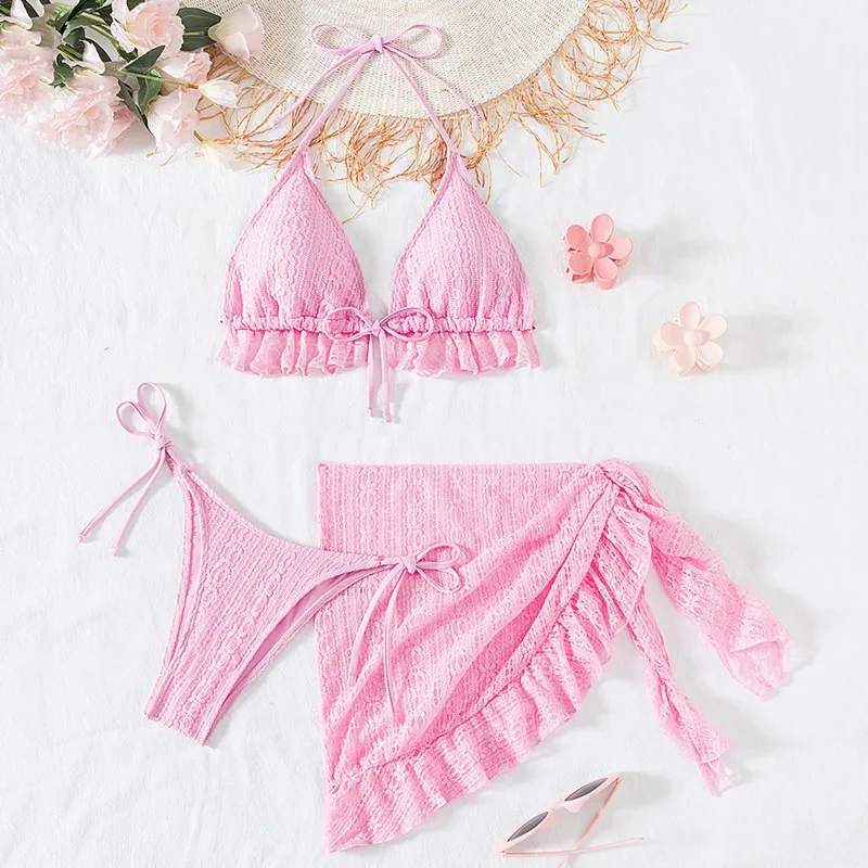 Розовые сексуальные бикини, женские купальники, женские купальники из трех предметов, пляжная одежда для купания, купальные костюмы, бразильский комплект бикини, купальщица в бассейне
Розовые сексуальные бикини, женские купальники, женские купальники из трех предметов, пляжная одежда для купания, купальные костюмы, бразильский комплект бикини, купальщица в бассейне