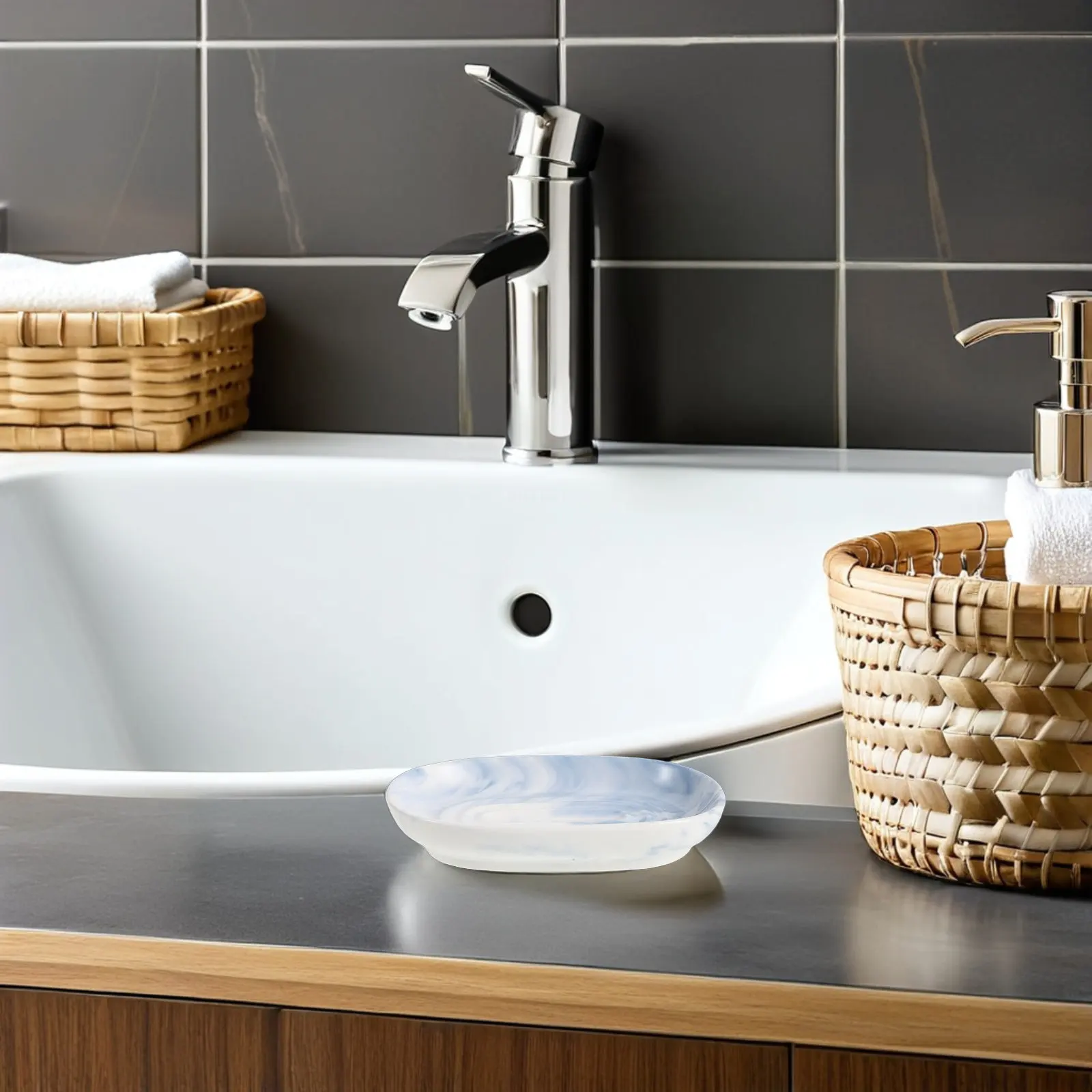 Ceramic Soap Dish Marble Pattern Oval Drainage Holes Anti-Slip Soap Plate Bathroom Sink Kitchen Counter Jewelry Ring Key Tray
Ceramic Soap Dish Marble Pattern Oval Drainage Holes Anti-Slip Soap Plate Bathroom Sink Kitchen Counter Jewelry Ring Key Tray