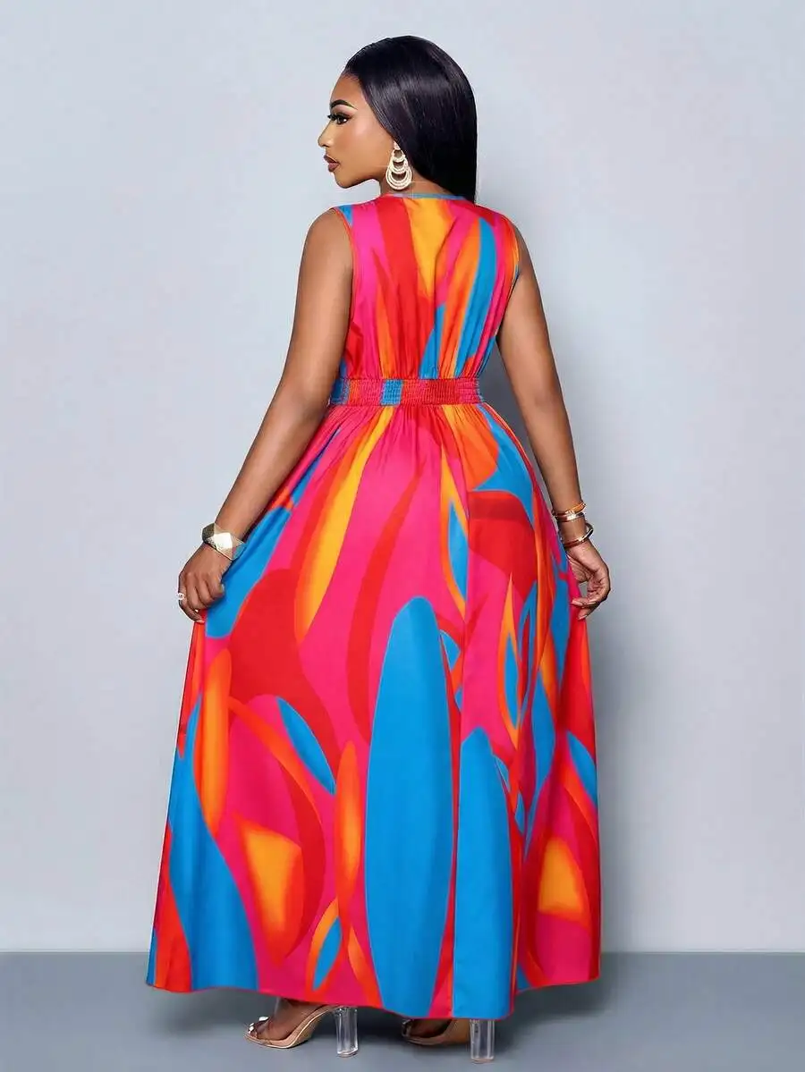 Women Plus Size Sleeveless Deep V Neck Long Dress All Over Print Casual Everyday
Women Plus Size Sleeveless Deep V Neck Long Dress All Over Print Casual Everyday