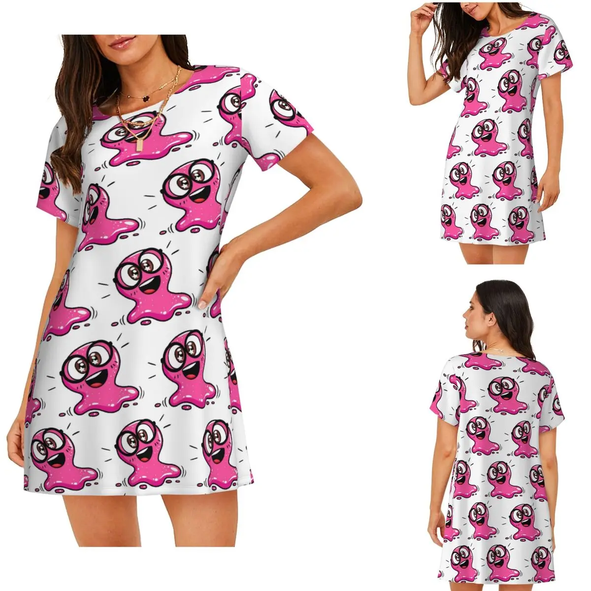 Custom Super Slick Slime Sam Short Sleeves Nightdress For Sleeping Sleepshirts Women Short Sleeve Nightgowns Soft Pajama Dress
Custom Super Slick Slime Sam Short Sleeves Nightdress For Sleeping Sleepshirts Women Short Sleeve Nightgowns Soft Pajama Dress