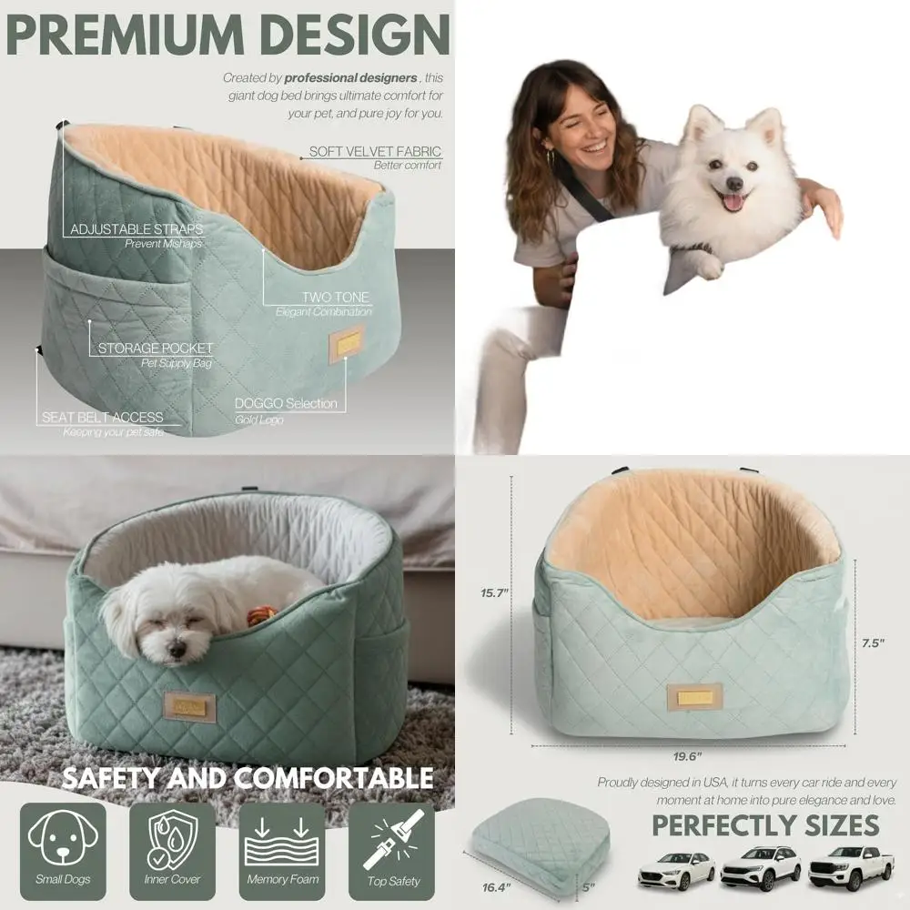 Портативное сиденье и кровать для собак 2-в-1 для маленьких собак: дорожная кровать для домашних животных с ремнями безопасности, мягкая подушка, стильное и удобное для подмышек
Портативное сиденье и кровать для собак 2-в-1 для маленьких собак: дорожная кровать для домашних животных с ремнями безопасности, мягкая подушка, стильное и удобное для подмышек