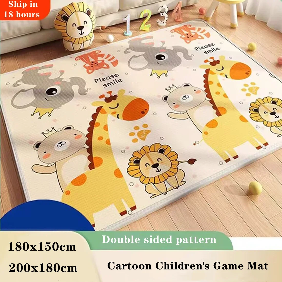 5 Sizes Available Non-toxic Baby Activity Gym Crawling Play Mats Carpet Baby Game Mat for Children's Safety Rugs Folding Sending
5 Sizes Available Non-toxic Baby Activity Gym Crawling Play Mats Carpet Baby Game Mat for Children's Safety Rugs Folding Sending