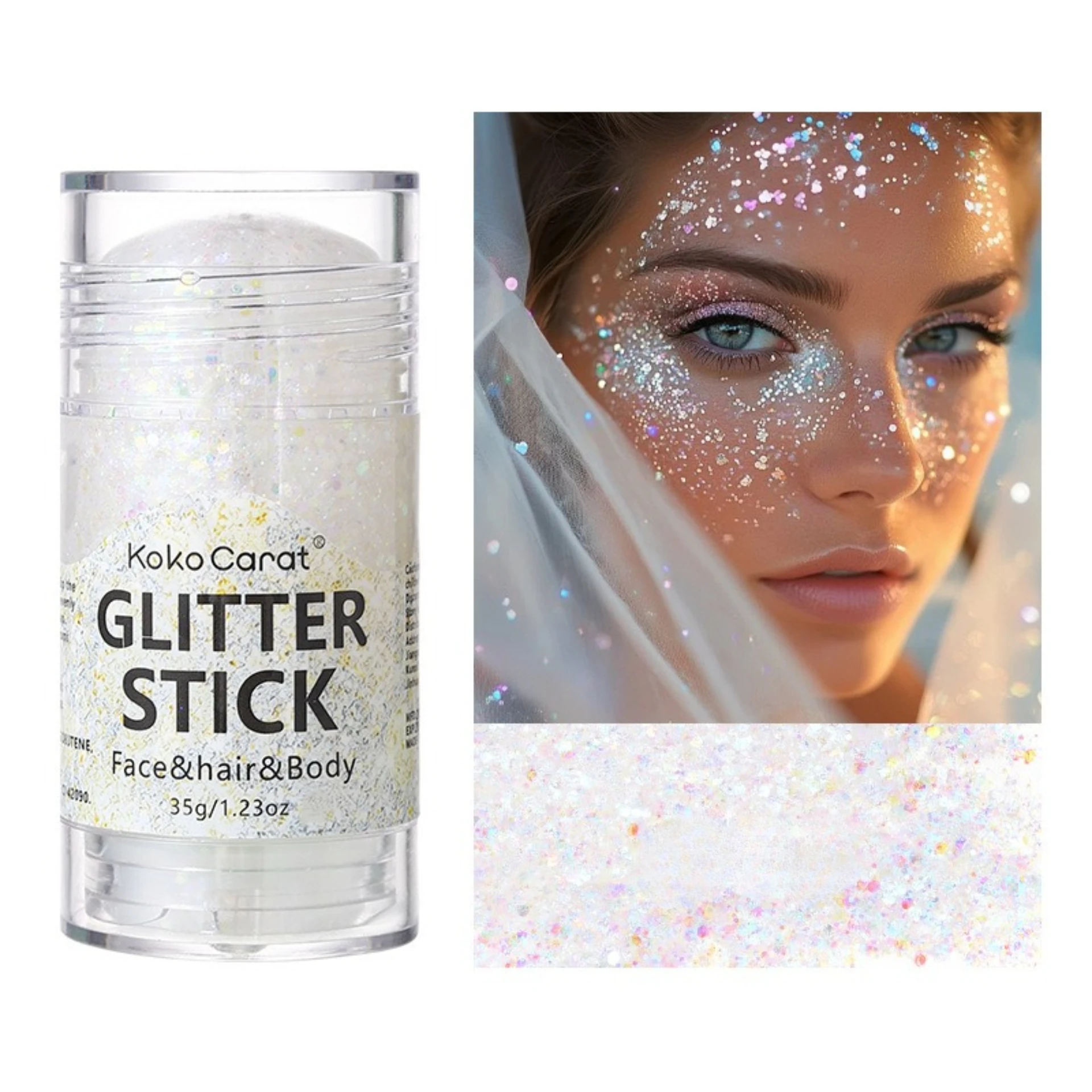 Body Painting Hair Wax Stick Face Hair Star Glitter Eyeshadow Festive Stage Makeup Enhances Complexion
Body Painting Hair Wax Stick Face Hair Star Glitter Eyeshadow Festive Stage Makeup Enhances Complexion