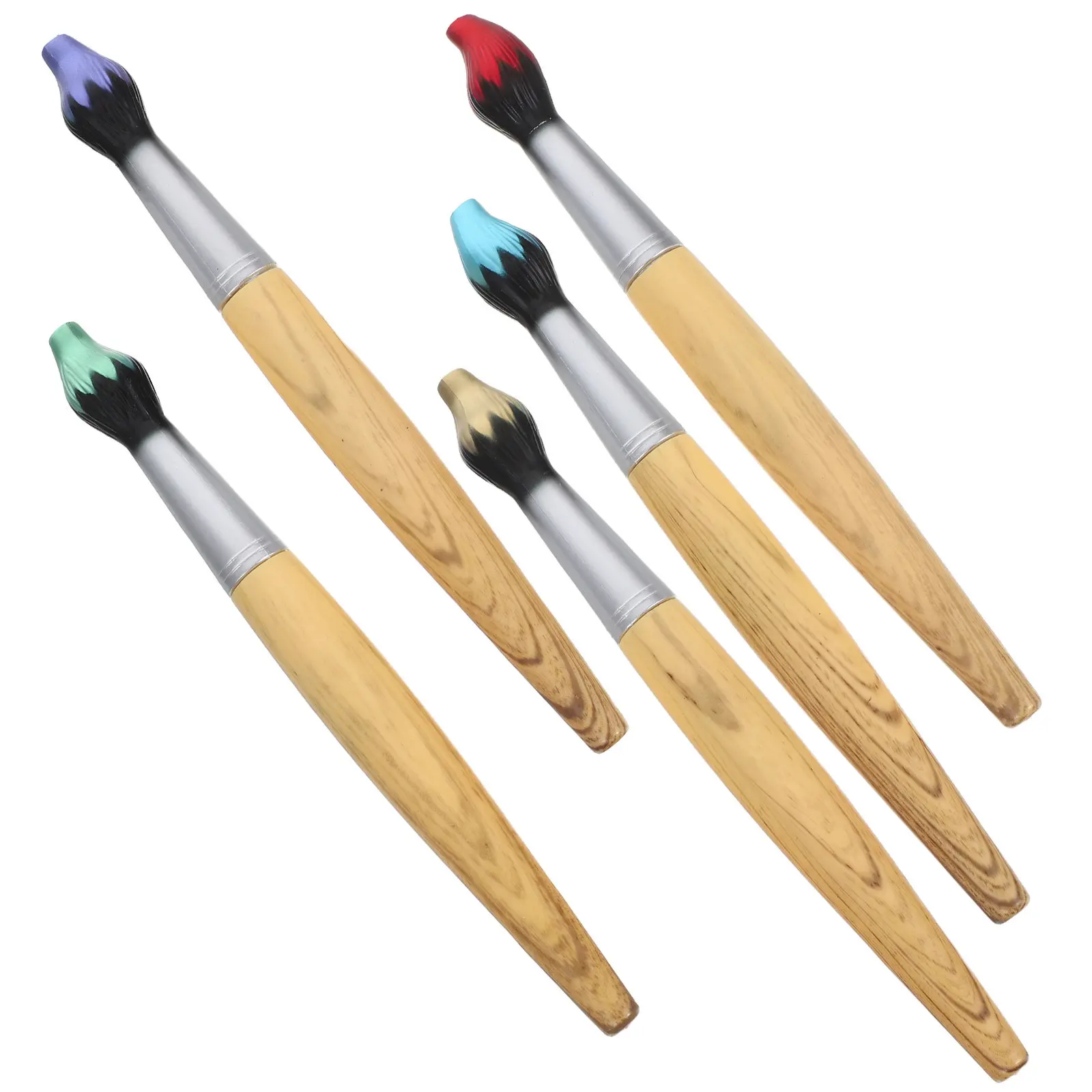5Pcs Wood Ballpoint Pens Creative Brush Modeling Smooth Writing Portable Unique Wooden Pens Stylish Gift Stationery Household
5Pcs Wood Ballpoint Pens Creative Brush Modeling Smooth Writing Portable Unique Wooden Pens Stylish Gift Stationery Household