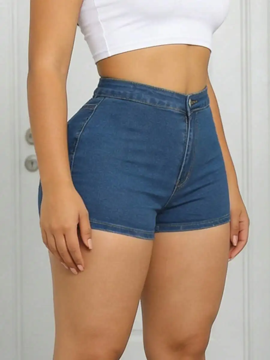 Women High Waist Slim Fit Butt Lifting Denim Shorts Casual Daily Wear
Women High Waist Slim Fit Butt Lifting Denim Shorts Casual Daily Wear