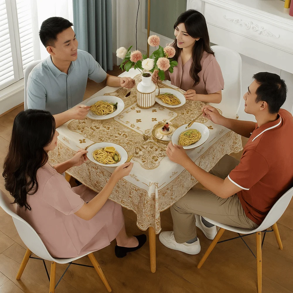 Waterproof Square Tablecloth Oil Resistant Washable Printed Table Cover Anti-Scald Anti Slip Table Mat Wedding Dining Room
Waterproof Square Tablecloth Oil Resistant Washable Printed Table Cover Anti-Scald Anti Slip Table Mat Wedding Dining Room