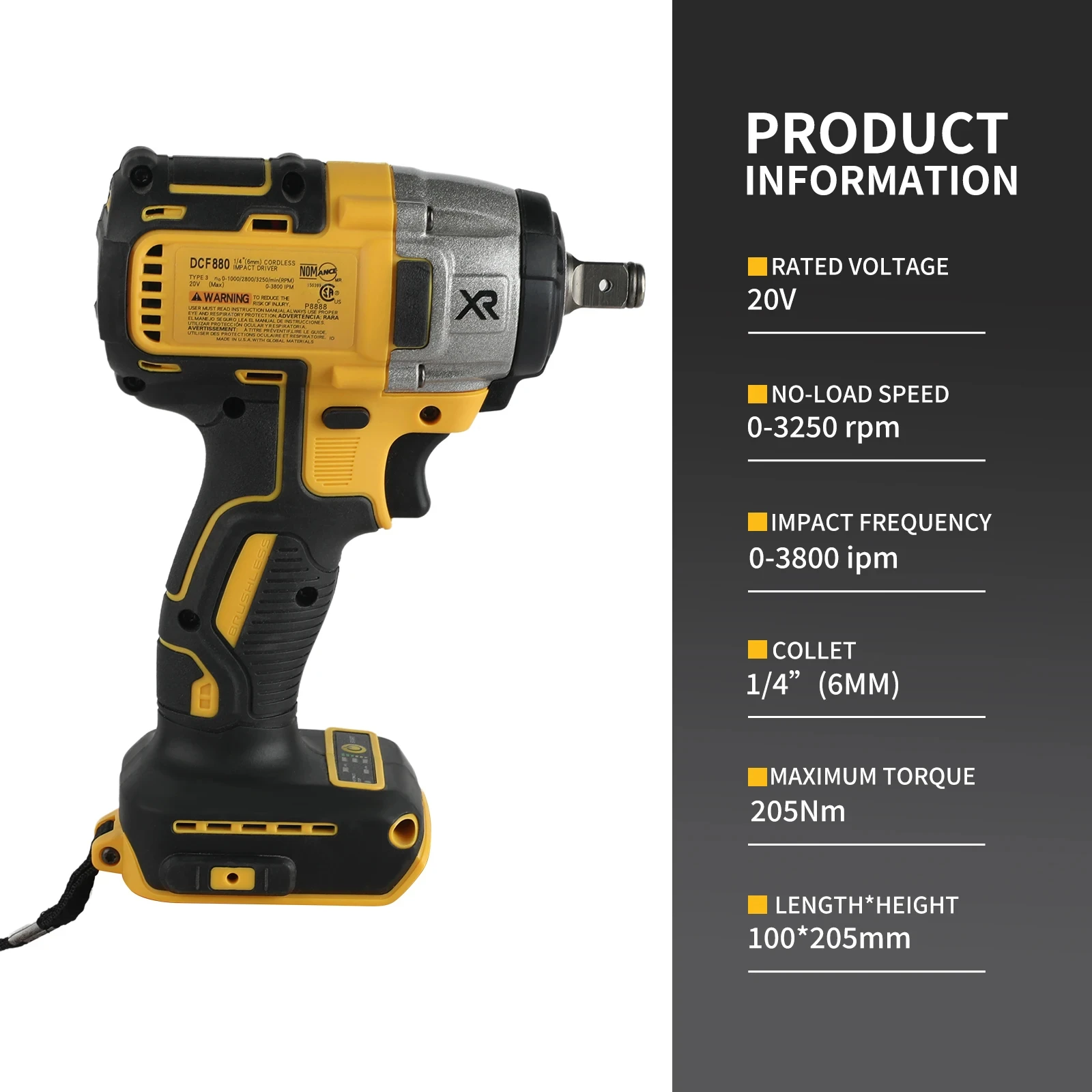 Бесщеточный ударный гайковерт Dewalt DCF880, 205 Нм, высокомоментный, аккумуляторный, для ремонта шин, с перезаряжаемой батареей 20В, электроинструмент
Бесщеточный ударный гайковерт Dewalt DCF880, 205 Нм, высокомоментный, аккумуляторный, для ремонта шин, с перезаряжаемой батареей 20В, электроинструмент