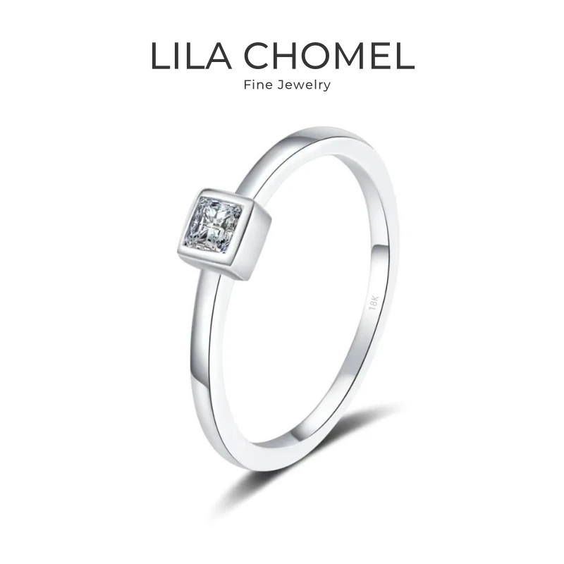 Fine Jewelry 18K White Gold Women Wedding Band Daughter Square Moissanite Diamond 0.3CT Girl Birthday Gift PT950 Platinum Rings
Fine Jewelry 18K White Gold Women Wedding Band Daughter Square Moissanite Diamond 0.3CT Girl Birthday Gift PT950 Platinum Rings