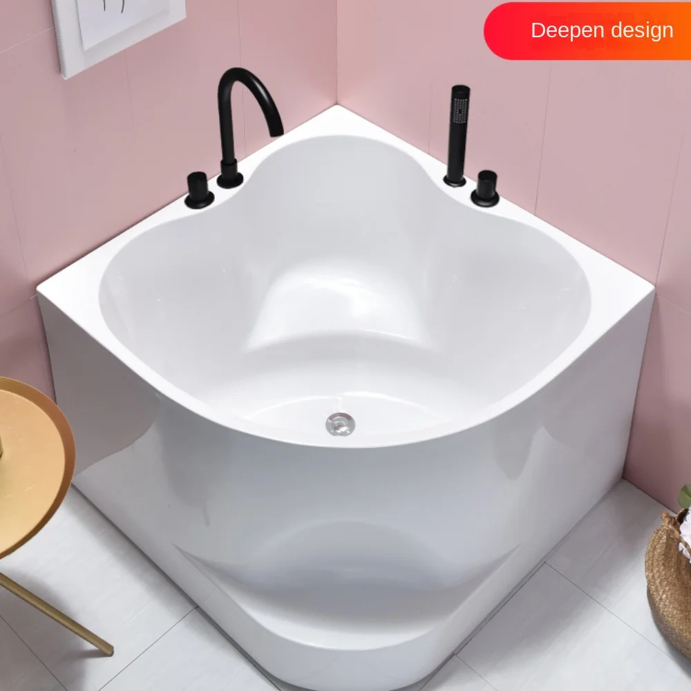 Corner bathtub Acrylic independent adult household small deep bubble bathtub 0.8m-1m large bathtub
Corner bathtub Acrylic independent adult household small deep bubble bathtub 0.8m-1m large bathtub