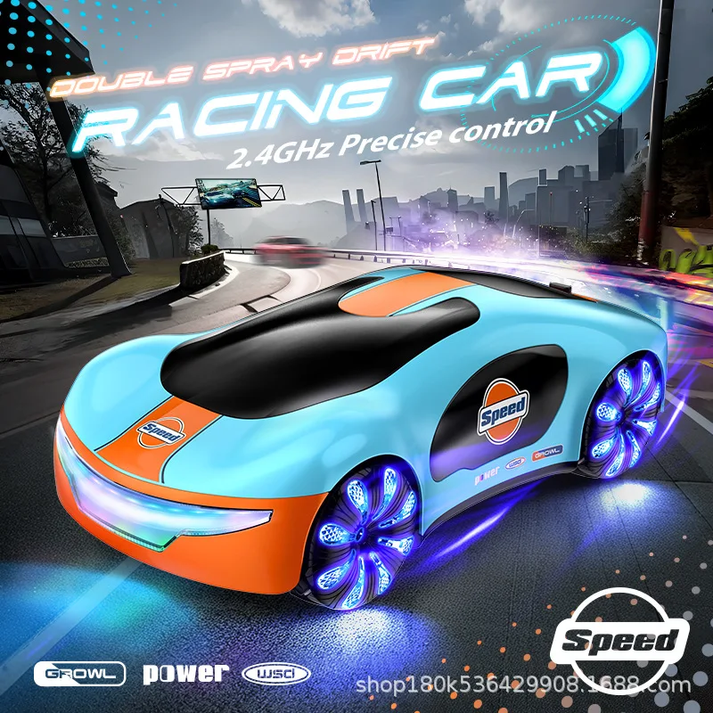 Precision Control 2.4GHz RC Drift Car - Double Spray Effect & Colorful LED Lights High Speed Racing Vehicle Toy for Boys Girls
Precision Control 2.4GHz RC Drift Car - Double Spray Effect & Colorful LED Lights High Speed Racing Vehicle Toy for Boys Girls