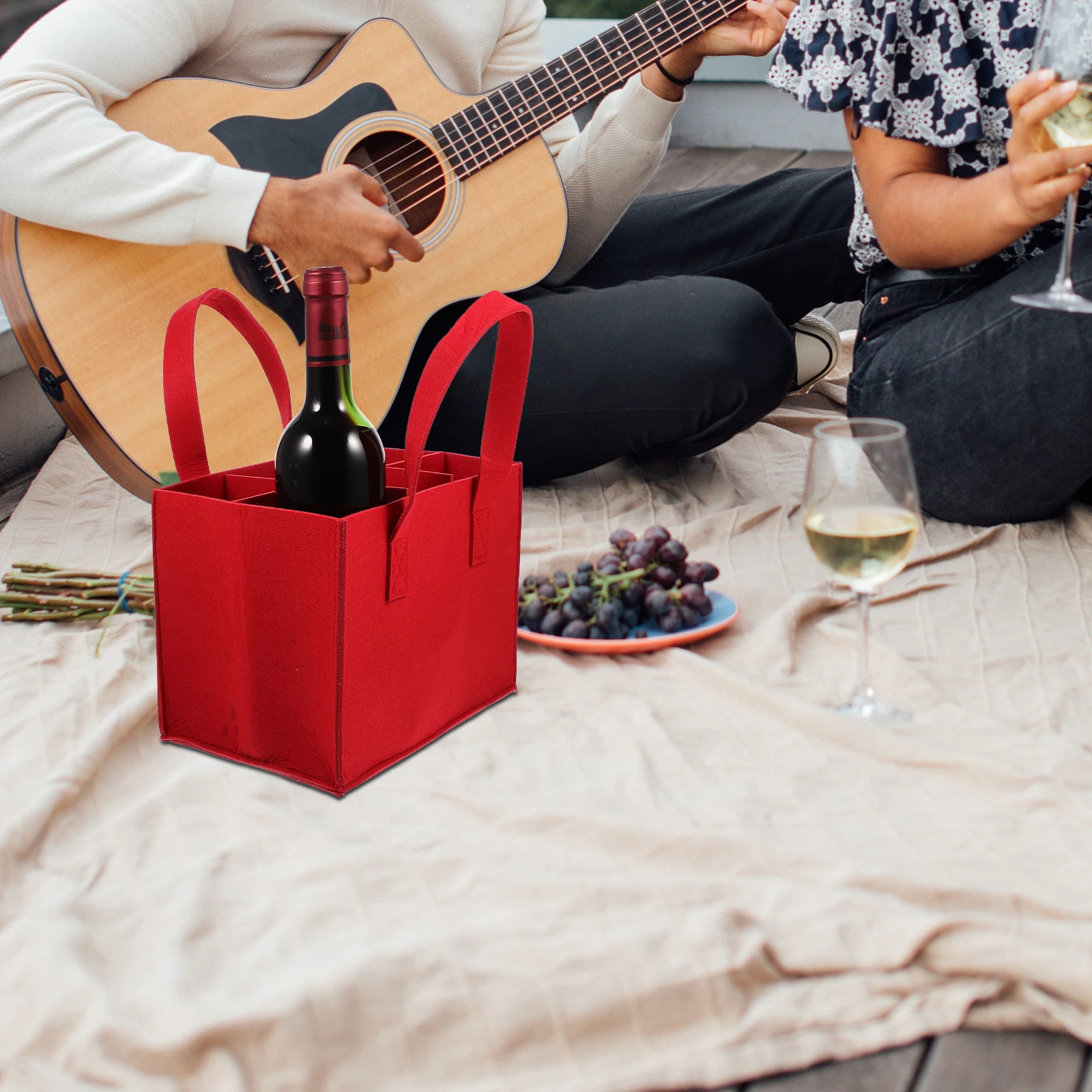 2Pcs Portable Wine Tote Bag Reusable Bottle Storage Pouch with Separators for Gifts Party Home Organization Decorative
2Pcs Portable Wine Tote Bag Reusable Bottle Storage Pouch with Separators for Gifts Party Home Organization Decorative