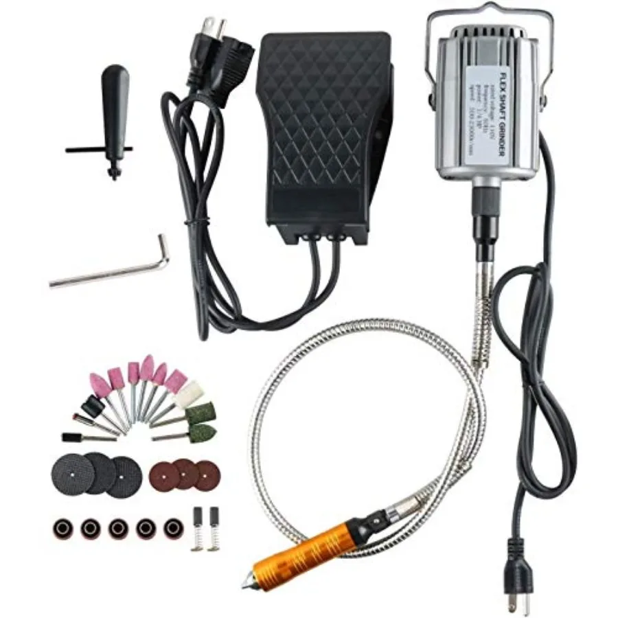 780W Strong Power Flex Shaft Hanging Grinder, 23000 RPM Electric Multi-function Metalworking Tools, 1/4"HP Rotary Tool Repair K
780W Strong Power Flex Shaft Hanging Grinder, 23000 RPM Electric Multi-function Metalworking Tools, 1/4"HP Rotary Tool Repair K