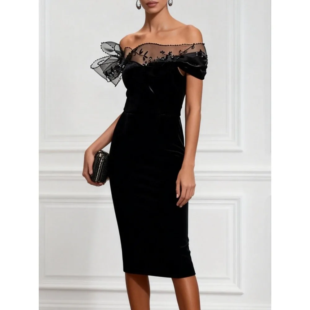 Customized Black Floral Mother of Birde Dresses 2026 for Women Wedding Beaded Evening Dress Off Shoulder Formal Prom Party Gowns
Customized Black Floral Mother of Birde Dresses 2026 for Women Wedding Beaded Evening Dress Off Shoulder Formal Prom Party Gowns