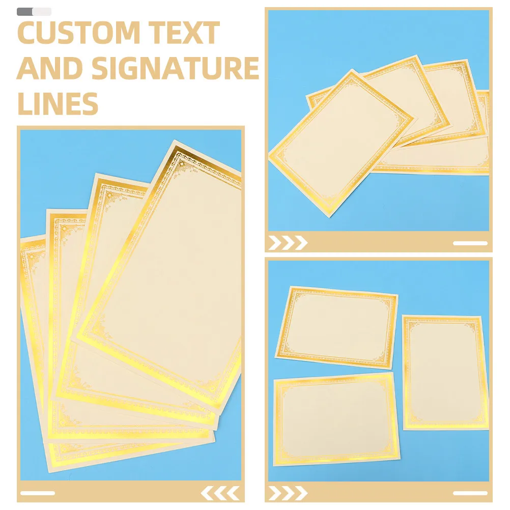 12 Sheets Printable Certificate Paper Blank Diploma Inner Paper for Academic Awards Volunteer Appreciation Recognition Events
12 Sheets Printable Certificate Paper Blank Diploma Inner Paper for Academic Awards Volunteer Appreciation Recognition Events