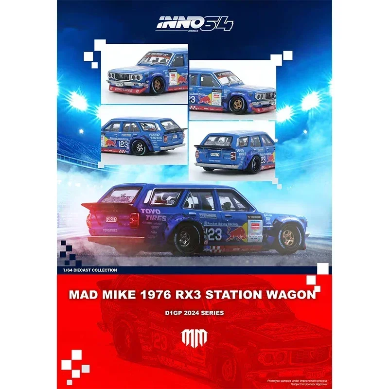 INNO In Stock 1:64 MAD MIKE 1976 MAZDA RX3 Station Wagon D1GP Series 2024 Diecast Diorama Car Model Collection Toys
INNO In Stock 1:64 MAD MIKE 1976 MAZDA RX3 Station Wagon D1GP Series 2024 Diecast Diorama Car Model Collection Toys