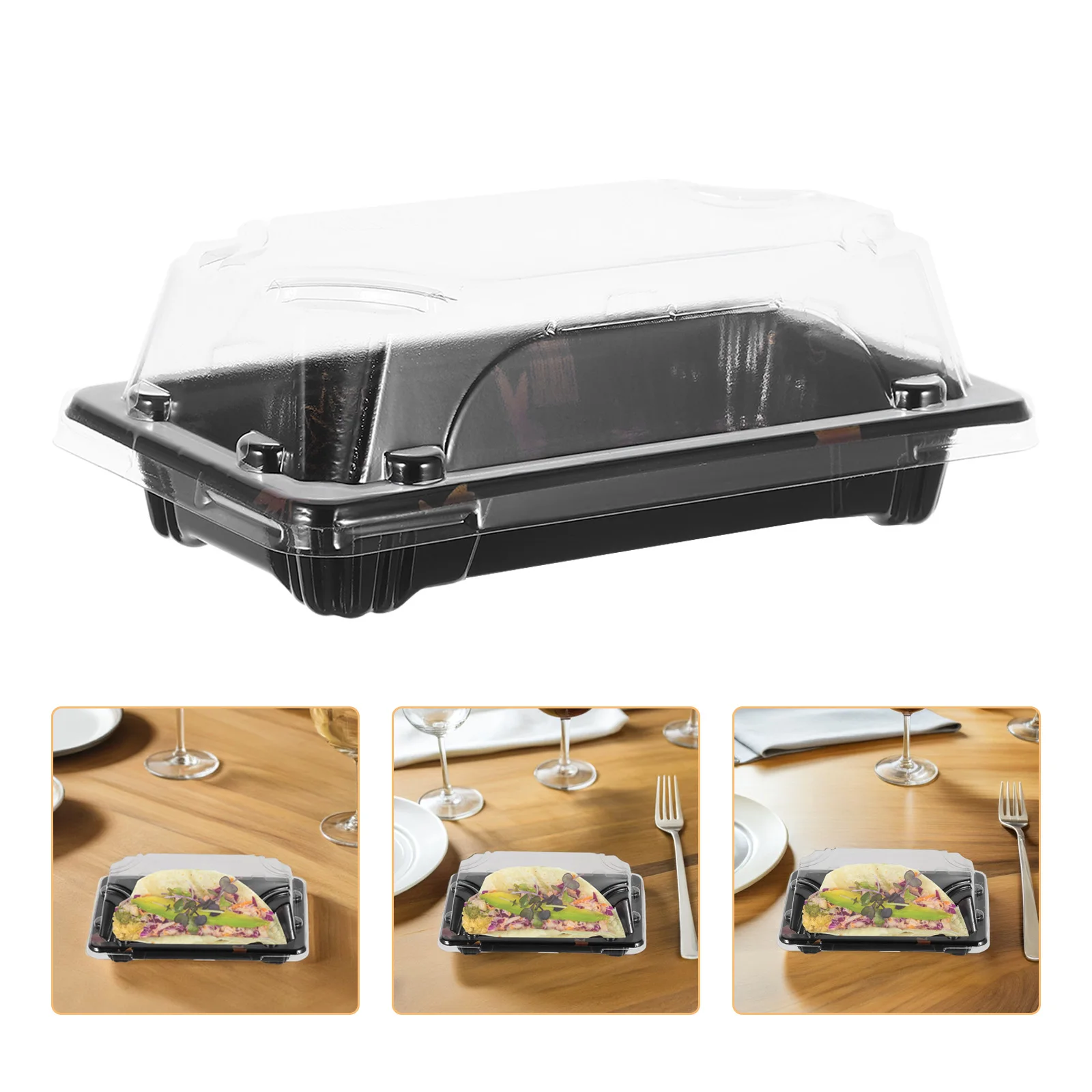 50pcs Disposable Sushi Eco-Friendly Heat Resistant Takeout Containers Japanese Style Food Packing Boxes For Snacks Hamburgers
50pcs Disposable Sushi Eco-Friendly Heat Resistant Takeout Containers Japanese Style Food Packing Boxes For Snacks Hamburgers